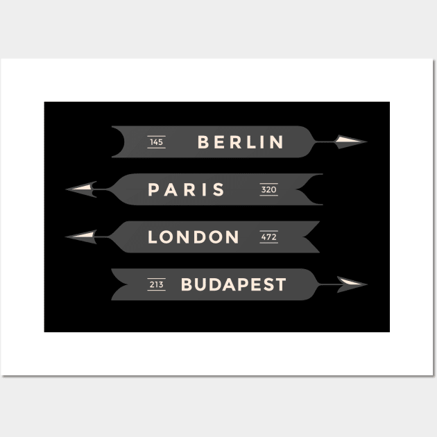 Berlin, Paris, London, Budapest Wall Art by TambuStore